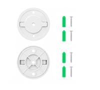 2 Pezzi Base di Montaggio per Telecamera di Compatibile con Tapo C220 C225 TC70 Kasa KC410S, Base Staffa di Montaggio per Telecamera di Sorveglianza in ABS per Installazione a Parete, Soffitto e Palo