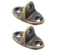 2 Pezzi Base Gancio Finestra in Ottone Retrò, Supporto Antivento | Installazione Semplice, Rimovibile, senza Bave Né Spigoli Vivi, Alta Durezza, Stile Retrò in Ottone