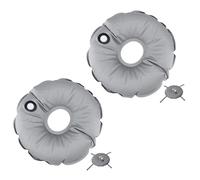 2 Pezzi Base per Ombrellone Portatile, 45cm Pesi Base per Ombrellone da Giardino Sacchetto del Peso Acqua Rotondo, Pieghevole Rotondo Ombrello da Esterno Borsa, Riempita d'Acqua