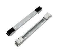 2 pezzi base regolabile regolabile mobili mobili rulli per mobili grigio 46 x 5 x 4 cm