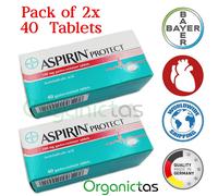 2 pezzi BAYER PROTECT CARDIO 100mg 40 compresse cura del cuore gastroresist...