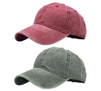 2 Pezzi Berretti da Baseball Cappelli Regolabili Visiera Moda Berretti da Baseball retrò Accessori di Abbigliamento Unisex