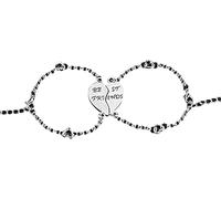 2 Pezzi Best Friends Braccialetti con Motivo a Cuore Bracciale per Amicizia Regalo, Bigiotteria da Spiaggia Estiva, Accessori di Abbigliamento Ideali Convenient Handled