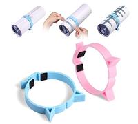 2 Pezzi Bicchieri a Sublimazione Pinch, Morsetto per bicchiere a Pizzico per 20 Once Bicchieri a Sublimazione Skinny Dritto Pinza per Bicchiere a Pinza Strumento di Presa (Blu, Rosa)