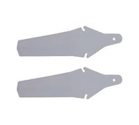 2 Pezzi Bicicletta Ruota Posteriore Parafango Universale Materiale PP Splash Guard Fender 33x10cm - Grigio