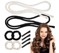 2 Pezzi Bigodini Morbidi per Dormire Set Bigodini per Boccoli Heatless Hair Curler Onde Capelli senza Calore Adatti per Capelli Lunghi e Corti Adatti a Donne e Ragazze per Creare Ricci Naturali