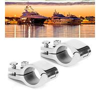 2 Pezzi Bimini Top Jaw Slide Clamp in Acciaio per Barca Raccordo per Gonfiabile Commerciale Yachts25MM in Barca in Barca (25 MM)