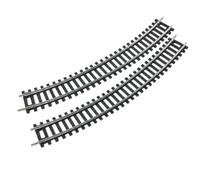 2 Pezzi Binario 1:87 Metallico, Stile B | Conduttivo, Sezione di Binario, Dettagliato, Ferrovia, per Diorami, Collezionisti