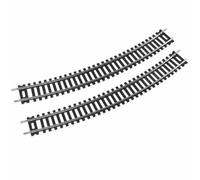 2 Pezzi Binario per Modellini di Treni, Stile C | Costruzione Realistica, Sezione di Binario, Conduttivo, Ferrovia, per Diorami, Modellisti, Collezionisti