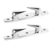 2 Pezzi Bitta Guida Cavo in Acciaio Inox 316 per Barca e Rimorchio | Argento, Robusta e Antiruggine, Facile da Installare, Uso Nautico Versatile per Ponti e Ormeggio