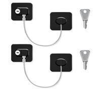 2 Pezzi Blocca Bambini Per Frigorifero E Cassetti, Frigorifero Serratura Con Colla, Frigorifero Con Chiave,Per Armadietto, Cassetto, Armadio,Bambini