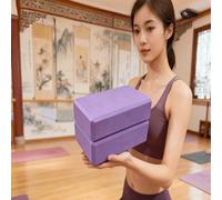 2 pezzi Blocchi yoga in EVA ad alta densità, 120g inodore anti-compressione, spessi mattoni per lo stretching delle gambe da danza, accessori yoga Coppia viola,Coppia rosa,Coppia bluEVA