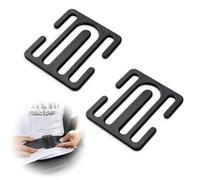 2 Pezzi Blocco Cintura Auto, Clip per Cintura di Sicurezza, Clip di Bloccaggio in Metallo, Clip Della Cintura Di Sicurezza Dell'Auto, Regolatore Della Cintura Di Sicurezza Dell'Auto