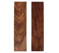2 Pezzi Blocco in Legno di Noce Nero per Intaglio, Grezzo Robusto | Legno Massiccio Rettangolare, Venature Naturali Scure, per Progetti Scolastici e Piccole Sculture in Laboratorio