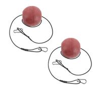 2 Pezzi Boa Galleggiante per Ancoraggio con Corda in Nylon Rosso | Kit con Gancio Metallico e Clip, Strisce Riflettenti, per Piccoli Yacht e Pesca Notturna