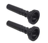 2 pezzi Bocchino per tromba in plastica ABS per uso alimentare per parti di strumenti a fiato in ottone professionali Colori e bianco Tromba del film del cigno