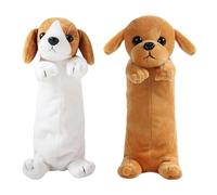 2 Pezzi Borsa A Matita Per Cani, Simpatico Cartone Animato Sacchetto Di Stoccaggio Degli Animali, Borsa Della Cartoleria Multifunzione, Scatola Di Articoli Di Cartoleria Per Bambini