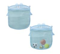 2 pezzi borsa a rete da bagno, contenitore per giocattoli da bagno, borsa per riporre accessori da bagno, rete portaoggetti per il bagno, borsa per giocattoli con ventosa, contenitore per appendere