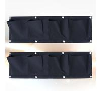 2 pezzi borsa da parete sospesa piantatrice multi-tasca in feltro borsa da