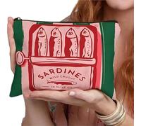 2 pezzi Borsa for il trucco pieghevole e leggera Borsa for cosmetici con cerniera Borse da toilette casual for donne e amici beauty case(Color1)