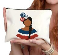 2 pezzi Borsa for il trucco pieghevole e leggera Borsa for cosmetici con cerniera Borse da toilette casual for donne e amici beauty case(Color2)