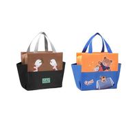 2 pezzi borsa frigo per il pranzo, 8,75 l, con funzione di supporto caldo/freddo per il pranzo, borsa da picnic, borsa termica isolata, per spiaggia, lavoro, viaggio, 25 x 14 x 25 cm (larghezza)