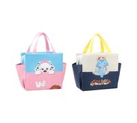 2 pezzi borsa frigo per il pranzo, 8,75 l, con funzione di supporto caldo/freddo per il pranzo, borsa da picnic, borsa termica isolata, per spiaggia, lavoro, viaggio, 25 x 14 x 25 cm (larghezza)