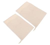 2 Pezzi Borsa Ghiaccio in Tela Bianca, Sacchetto per Cubetti | Bar e Cucina, Riduce lo Scivolamento e Contiene i Frammenti, Set
