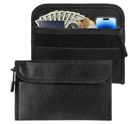 2 Pezzi Borsa Ignifuga, 20 x 13 cm Borsa Portavalori Ignifuga, Porta Documenti Moto, Borsa Porta Soldi Impermeabile per Documenti, Denaro, Passaporto, File Bancari e Contanti, Chiavi