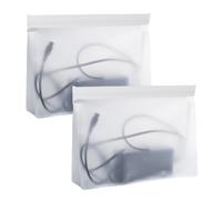 2 Pezzi Borsa per Caricabatterie, Organizer per Caricabatterie, custodia da viaggio per cavi, impermeabile, trasparente, per Bici Elettriche, Monopattini Hoverboard