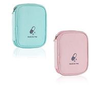 2 Pezzi Borsa per Medicinali, Borsa di Primo Soccorso, Vuota Borsa di Pronto Soccorso, Borsa di Emergenza Medica Impermeabile all'Aperto, Impermeabile, Vuota, per Casa, Auto, Campeggio, Ufficio