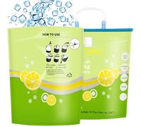 2 Pezzi Borsa Porta Acqua Pieghevole 6L,Borsa Pieghevole per Acqua All'Aperto,Potabile Taniche Pieghevoli Portatili,Contenitori Pieghevoli con Maniglia per Acqua Sacca,per Campeggio Picnic