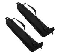 2 Pezzi Borsa Porta Bacchette da Batteria in Oxford Nero | Capienza per Quattro Paia, Tasche Extra e Struttura Ordinata, Accessorio per Protezione e Trasporto