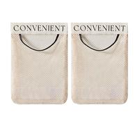 [2 pezzi] Borsa Portaoggetti Lavabile Da Appendere Alla Parete, Tasche Portaoggetti Rete Sospese, Organizer Per Guardaroba, Borse In Rete Per Articoli Da Toeletta, Giocattolo Da Bagno, Verdura, Frutta