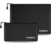 2 Pezzi Borsa Portavalori Ignifuga, 34 X 25 Cm E 28 X 15 Cm, Porta Documenti Mot