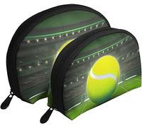 2 pezzi borse per cosmetici borsa da tennis da baseball sportiva da viaggio borsa da toilette da donna