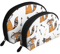 2 pezzi borse per cosmetici borsa da viaggio per trucco da viaggio con freccia da caccia alla carina borsa da toilette da donna