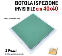 2 Pezzi Botola d'ispezione sportello per cartongesso apertura clic clac rasomuro