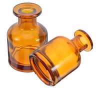 2 Pezzi Bottiglia Diffusore senza Fuoco in Vetro Cilindrico, 150 Ml | Riutilizzabile, Facile da Pulire, Marrone, per Ufficio e Casa, Stile Moderno Raffinato