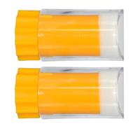 2 Pezzi Bottiglia Marcatrice per Api in Plastica, Giallo Arancio | Attrezzo per Apicoltura, Costruzione Ermetica, Visibilità Migliorata, per Gestione e Ricerca