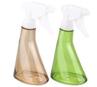 2 Pezzi Bottiglia Spray in Plastica 370ml Ricaricabile, Trasparente | Design Anti Perdita, Base Stabile, per Pulizia e Chioma, Uso Domestico e Salone