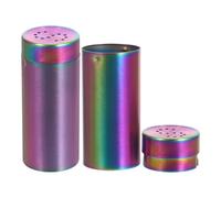 2 Pezzi Bottiglie per Spezie, Set Doppio Coperchio | Dosaggio Preciso e Chiusura Sicura, Finitura Elegante Finestra Trasparente, per Cucina, Sala da Pranzo e Forno