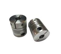 2 pezzi BR 6mm*10mm Giunto flessibile in lega di alluminio con avvolgimento elastico D25 L30 for CNC stepper