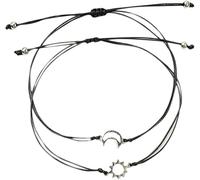 2 Pezzi Bracciale dell'amicizia Braccialetti dell'amicizia della Madre della Figlia della Luna per i Migliori Amici Adolescenti Useful