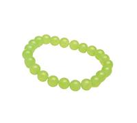 2 pezzi Bracciale in quarzite verde uva Donna Ragazze Moda Pietra Fatto a mano Forza Yoga Gioielli Regalo 6/8/10/12mm Per Donna(8mm)