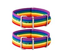 2 Pezzi Bracciale LGBT Accessori Gay Pride e Cinturino per Orgoglio con Bandiera Arcobaleno Colori,Braccialetto Orgoglio LGBTQ, Celebrazioni Orgoglio Braccialetti Arcobaleno,Regolabile Braccialetto