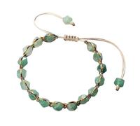 2 pezzi braccialetti fatti a mano da donna 8 mm pietra di taglio superficie diaspro ametista perline uomo yoga gioielli regali per Decorazione(Green)