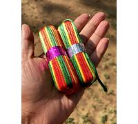 2 pezzi braccialetto religioso indiano MULTICOLORE SETA Mauli kalawa Moli Kalaya