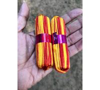 2 Pezzi Braccialetto Religioso Indiano ROSSO GIALLO ARANCIONE SETA Mauli kala...