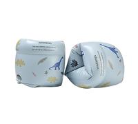 2 pezzi Braccioli da nuoto Braccioli Tubi Braccioli Nuoto Braccioli Anelli per Spiaggia All'aperto Apprendimento Blu, Dinosauro Blu, 18x16,5 cm